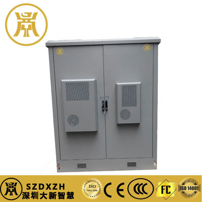 2 Abteilungen Außenstromschrank IP55 Backup Batterie Schrank mit Kühlung