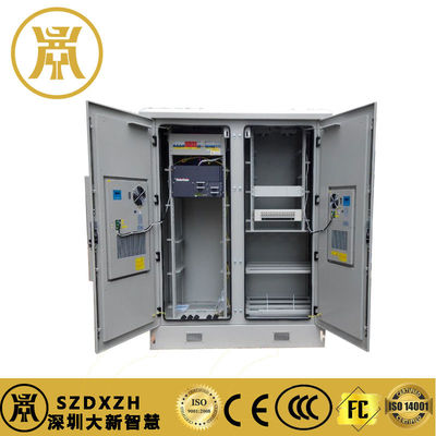 2 Abteilungen Außenstromschrank IP55 Backup Batterie Schrank mit Kühlung